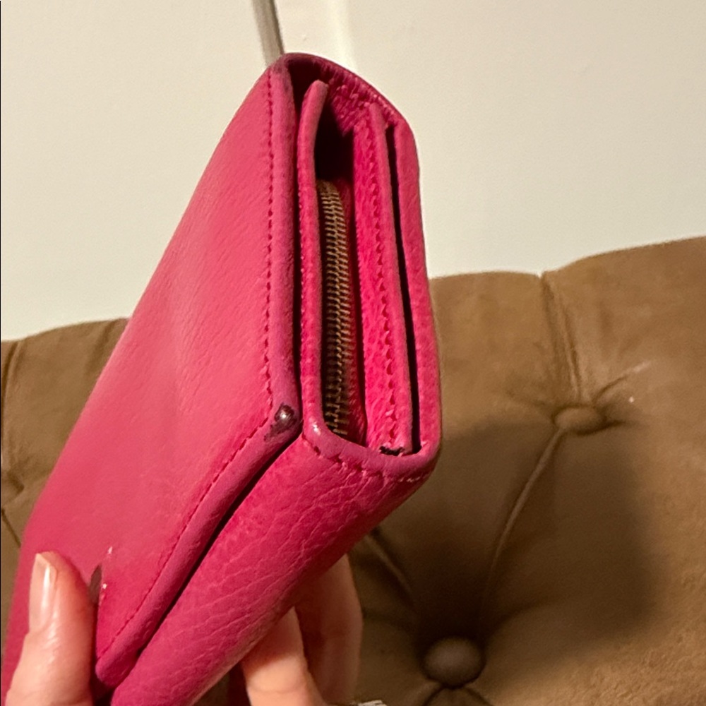 Gucci Pink Leather Wallet - Picture 7 of 8